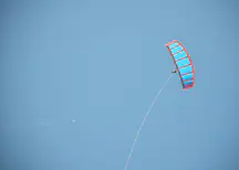 Kitepower LEI V5.40 kite with 40 m2 wing surface area.